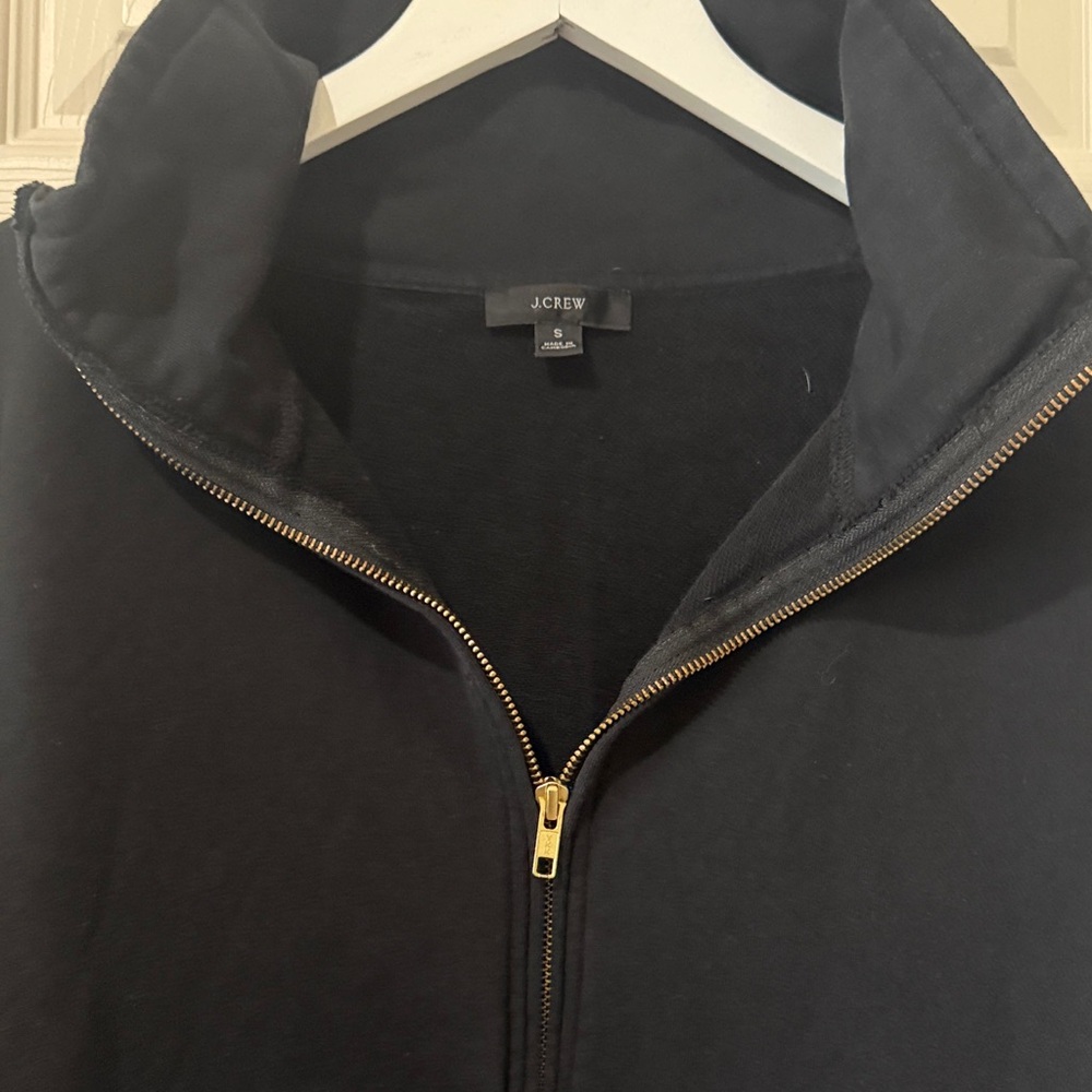 Jcrew Black Quarter-Zip Pullover - image 4